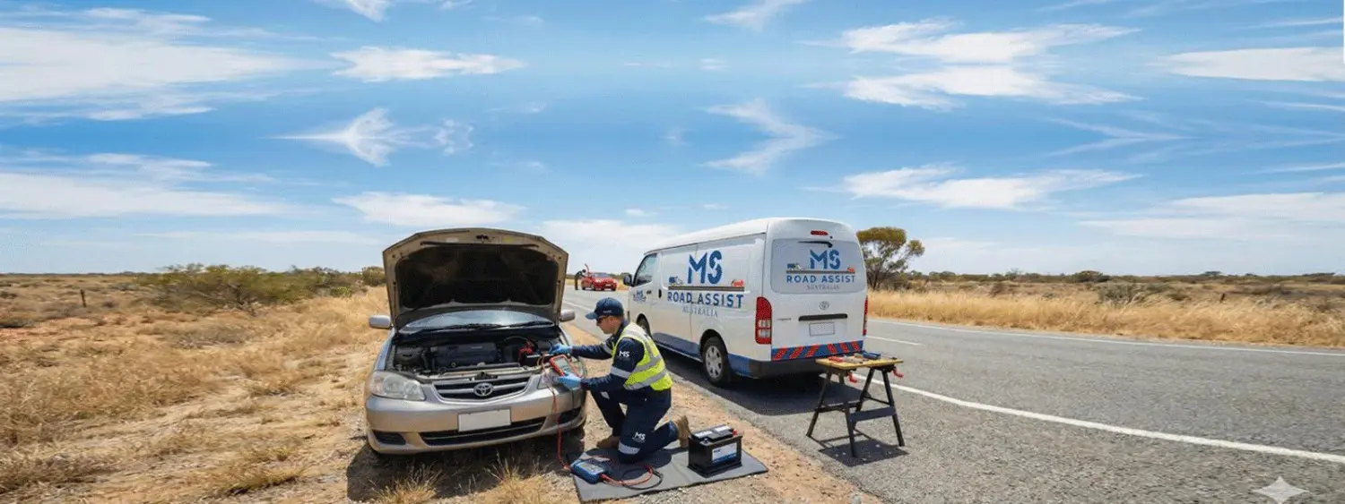 Roadside Assistance No Membership — MS Road Assist Australia mobile technician